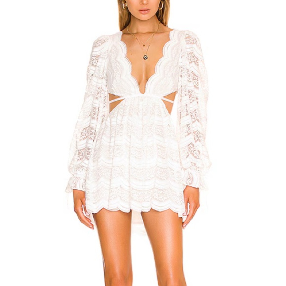 For love and lemons Mimi White lace dress